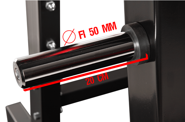 Chromowane stojaki PS5 na obciążenie fi 50 mm (2 sztuki) Kelton GYM EQUIPMENT