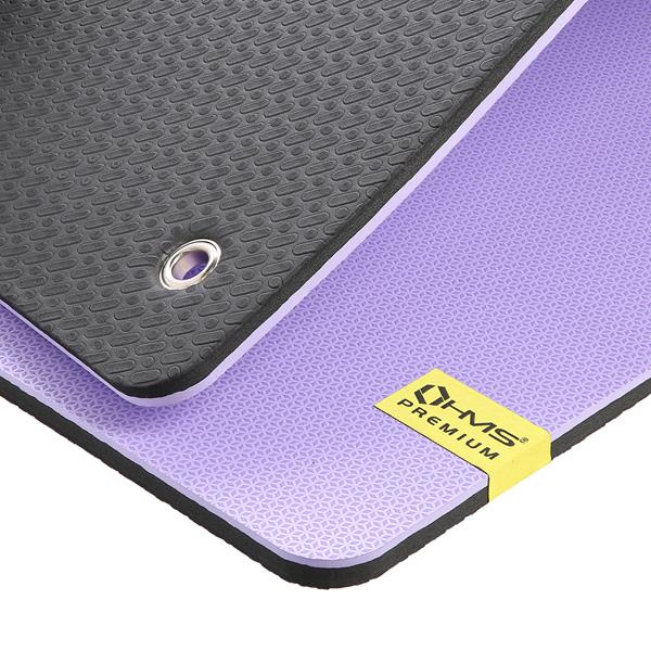 MFK07 VIOLET-BLACK MATA FITNESS KLUBOWA Z OTWORAMI 120*60CM EVA 