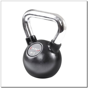 KETTLEBELL ŻELIWNY KGC OGUMOWANY UCHWYT CHROM HMS 