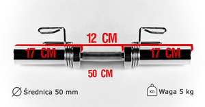 Gryfik olimpijski 50 cm fi 50 mm