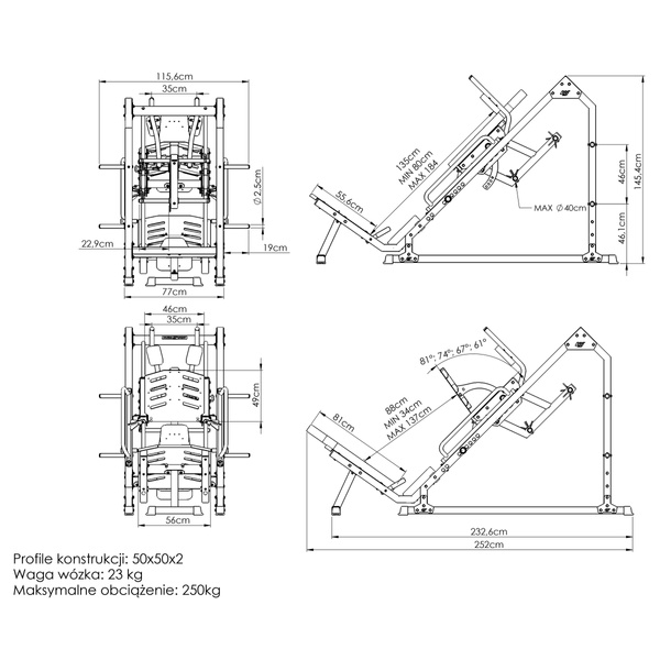 Suwnica na nogi MS-U106 2.0 - Marbo Sport