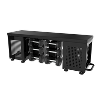 Wielofunkcyjna ławka treningowa z uchwytami na hantle PLM-570