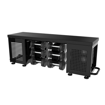 Wielofunkcyjna ławka treningowa z uchwytami na hantle PLM-570