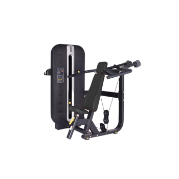 Maszyna do wyciskania na barki ze stosem Bauer Fitness PLM-612