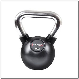 KETTLEBELL ŻELIWNY KGC OGUMOWANY UCHWYT CHROM HMS 