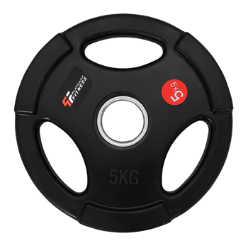 OBCIĄŻENIE OLIMPIJSKIE W GUMIE Z UCHWYTAMI - BLACK 5 kg/51,5 mm