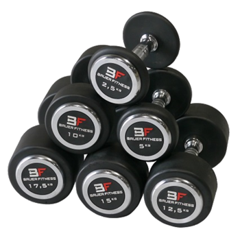 Zestaw hantli stałych ogumowanych 2,5 -50  kg AC-124C