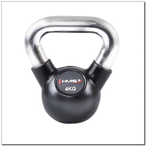 KETTLEBELL ŻELIWNY KGC OGUMOWANY UCHWYT CHROM HMS 