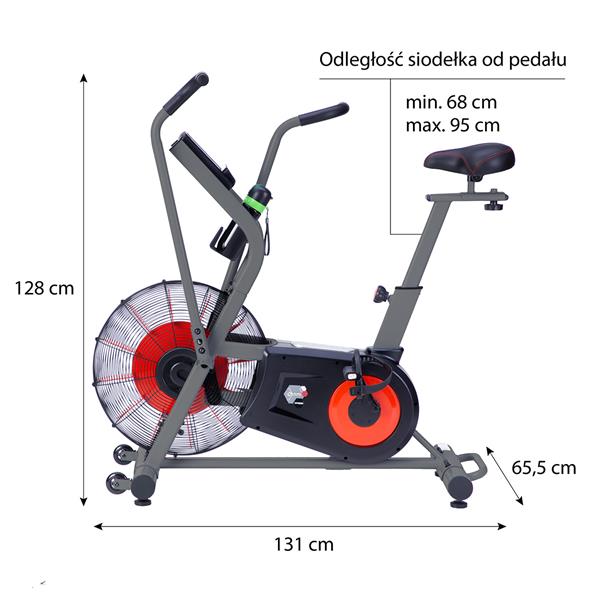 MP8880 ROWER STACJONARNY POWIETRZNY HMS PREMIUM